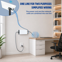 Unité d'alimentation pour antenne satellite Starlink Gen5, adaptateur injecteur PoE 100-240V, Plug-and-Play, usage résidentiel et mobile