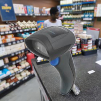 Lecteur de code QR QD2430 Interface USB 200 Scans/sec Noir pour paiement en supermarché et logistique d'entrepôt