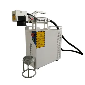 Almanya Ipg Fiber lazer 50W markalama makinesi Fiber lazer oyma makinesi takı Bitmap resim markalama döner fikstür ile