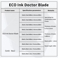 Nouvelle Lame de Doctor en Acier Carbone ECO pour Machines d'Impression Offset, Flexo, Gravure et Couchage Compatible Eco