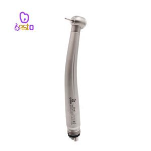 Besto Turbina de aire dental Pieza de mano Piezas de mano de alta velocidad de acero inoxidable Punta dental 4 agujeros Cabeza estándar Instrumento de odontología - Product Image 1