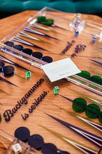 Màu tím 3D bàn cờ trò chơi thiết lập tiên tiến backgammon sang trọng Acrylic backgammon thiết lập cho gia đình thu thập - Product Image 6