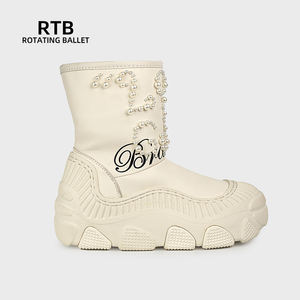 รองเท้าบูทแฟชั่นฤดูหนาวพร้อมขนภายในที่ทำจากโฟม EVA น้ำหนักเบา - Product Image 2