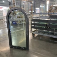 Ventanas de Aluminio y Vidrio de Alto Rendimiento para el Hogar, Ventanas Arqueadas de Aluminio con Doble Acristalamiento Insonorizadas