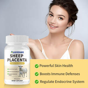 Ausreson化粧品Oem Sheep <span class=keywords><strong>Placenta</strong></span>ビタミンカプセルハラール肌ホワイトニングサプリメント羊プラセンタカプセル - Product Image 3