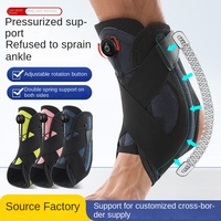Attelle de cheville sportive réglable de haute qualité avec stabilisateur sur les deux côtés, orthèse de pied, support de cheville avec sangles