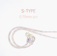 Tendance Oxygène Cuivre QKZ A3 Argent Plaqué Mise À Niveau Écouteur Fil Remplaçable pour Écouteurs et Écouteurs Intra-auriculaires Câble 2 Broches 0.75MM