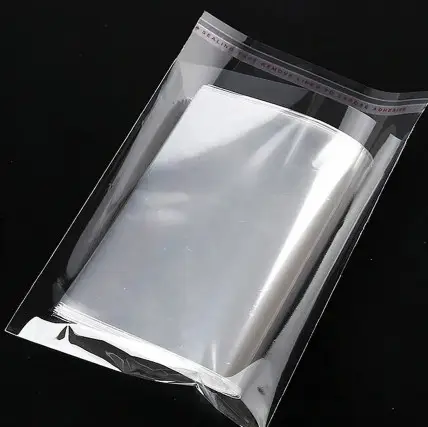 पारदर्शी polypropylene स्वयं चिपकने वाला सील प्लास्टिक opp बैग पैकिंग स्वयं चिपकने वाला सिलोफ़न बैग