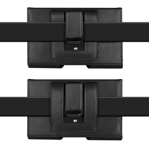 <span class=keywords><strong>Pour</strong></span> Microsoft Surface <span class=keywords><strong>Duo</strong></span> 2 étui universel 4.7 à 5.5 pouces housse de téléphone en cuir véritable avec clip protecteur de téléphone - Product Image 2