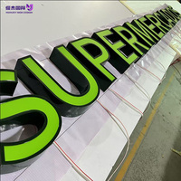 Lettres lumineuses LED personnalisées à double face (avant et arrière) pour enseigne de magasin, bar sportif de football espagnol, étanches et illuminées