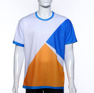 Venta al por mayor de encargo barato 3D sublimación impresión camiseta hombres poliéster secado rápido camiseta - Product Image 2