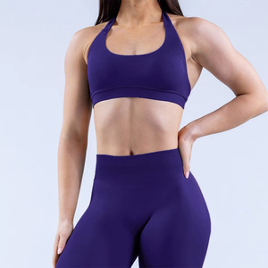Soutien-gorge de sport sans couture respirant en Spandex avec LOGO personnalisé, dos nu, haute qualité, pour femmes, idéal pour la gym, le yoga et le fitness - Product Image 5