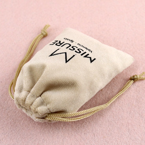 Custom logo Printed <b>Gift</b> Bags for Jewelry Card Drawstring Dust Velvet Jewellery Pouches Suede Jewelry Packaging Bags - Product Image 4
