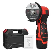 Mini Ponceuse Électrique Ménagère Petite Meuleuse d'Angle Manuelle avec Batterie au Lithium pour Outil de Coupe