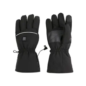 户外运动骑行滑雪手套防寒保暖滑雪冬季防风防水USB加热手套
