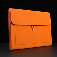 Double poche Business School File Document Paperwork Holder A4 PU Leather Enveloppes Letter Stationery Packing