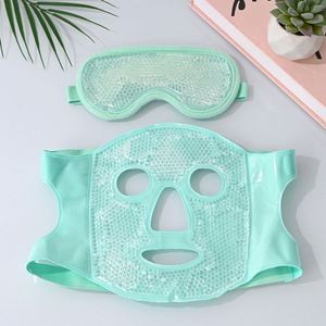 Mascarilla Facial de Gel Frío para Reducir la Hinchazón, Mascarilla Facial con Compresas Frías y Calientes, Mascarilla de Gel con Perlas Frías para Ojos - Product Image 3