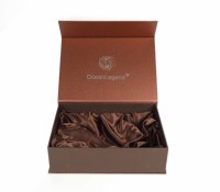 Grande boîte en carton transparente et magnétique, coffret d'emballage de luxe en papier a3, boîte cadeau avec satin