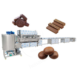 เครื่องทำช็อคโกแลตแผ่นเวเฟอร์ขนาดเล็กสำหรับใช้ในมหาสมุทรอุปกรณ์เคลือบช็อคโกแลตสำหรับทำความเย็นอุโมงค์ให้ความเย็น - Product Image 1