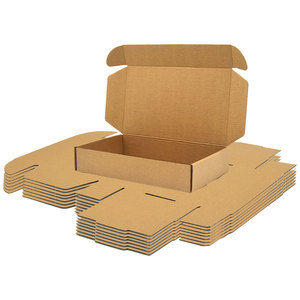 Sinh Thái Thân Thiện Với Biểu Tượng Tùy Chỉnh In Dễ Dàng Gấp Giá Rẻ Hộp Bưu Phẩm Cho Doanh Nghiệp Nhỏ Giấy Vận Chuyển Gói Sóng Nhà Sản Xuất - Product Image 1