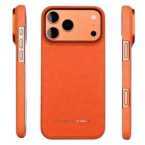 เคสโทรศัพท์หรูหราบางเฉียบลายคาร์บอนไฟเบอร์แบบแม่เหล็กสำหรับ iPhone 17 Pro Max 17 Pro  แผงหลังหนัง PU ป้องกันแรงกระแทก ฝาหลังแข็ง - Product Image 5