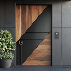 Porte pivotante antivol en aluminium moulé QiFan au design moderne pour villa rurale et maison individuelle, entrée principale, garantie 1 an - Product Image 3