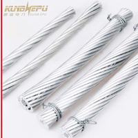 Fil isolé émaillé en aluminium massif KUNB AAAC/ACSR/AAC pour applications aériennes, 450V, IP65, pour appareils électriques et bâtiments