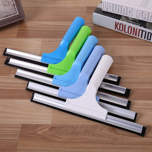 Soft Silicone Glass Squeegee For Window Cleaning With Plastic Handle Blue Color - Product Image 2