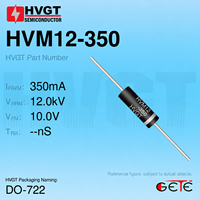 Diode redresseuse en silicium haute tension HVGT HVM12-350 12kV 350mA à fréquence standard DO-722 pour four à micro-ondes
