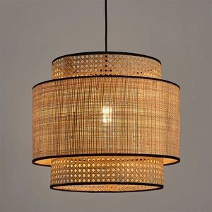 Lustre moderne contemporain à LED Lumière blanche chaude <span class=keywords><strong>Suspension</strong></span> pendante en <span class=keywords><strong>cuivre</strong></span> Rectangle/longue corde de chanvre pour le salon à la maison - Product Image 1