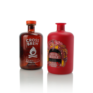 Bouteilles d'emballage de spiritueux <span class=keywords><strong>en</strong></span> verre rouge bon marché de 700ml/750ml avec pompe à liège pour tequila vodka brandy whisky rhum gin - Product Image 5