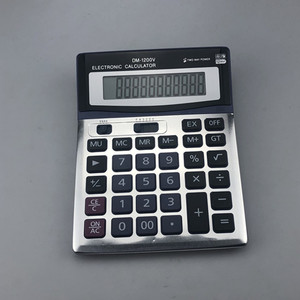 Dm1200v Desktop Calculator 12 Digit Solar Power Office Use - Product Image 2