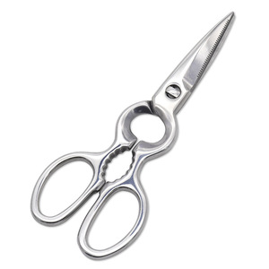 Stainless Steel <b>Kitchen</b> <b>Scissors</b> Mirror Finish All Steel Straight Head For Home Use - Product Image 3