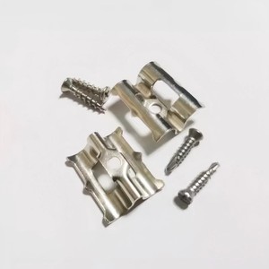 Fixations personnalisées en acier inoxydable pour terrasses en bambou, clips de fixation pour revêtements de sol extérieurs en bois de bambou - Product Image 2