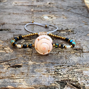 Bracelets de coquillages île <span class=keywords><strong>égée</strong></span> coquillage charmes bracelets de plage grecs mariage d'été bijoux bohème - Product Image 4