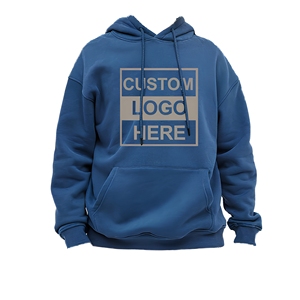 French Terry Cotton <b>Hoodie</b> Men Regular Fit Custom Front Print Casual Pullover Autumn <b>Lightweight</b> Breathable Sweatshirt Wholesale - Product Image 1