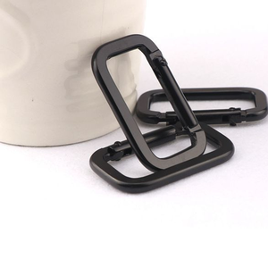 कीचेन के लिए उच्च गुणवत्ता 50 मिमी रंगीन एल्यूमीनियम वर्ग कारबिनर - Product Image 6