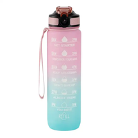 500-800ml Grande bouteille d'eau Tritan de sport non toxique sans BPA écologique avec couvercle anti-fuite ouvert en un clic