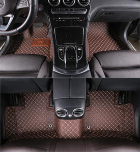 Vente flash Tapis de voiture personnalisés en diamant cousus <span class=keywords><strong>à</strong></span> la main 5D Lavables Tapis de voiture de luxe Tapis de voiture en diamant avec logo EVA XPE Cuir - Product Image 4