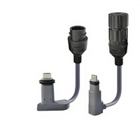 Cable Adaptador HS V2, Conector Hembra, Conversión, Reemplazo, Extensión, 2dai-ZJX0.3m*2, PVC Gris