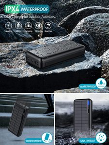 HYTO Chargeur <span class=keywords><strong>solaire</strong></span> Power Bank Power Station 30000mAh Power Bank Chargeur de téléphone <span class=keywords><strong>portable</strong></span> <span class=keywords><strong>Batterie</strong></span> mobile pour le camping en plein air - Product Image 6