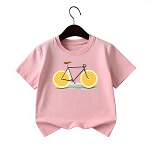 Kids Breathable Eco-Friendly Knitted Quick Dry Short Sleeve O-Neck Printed Polyester/Cotton Casual T-Shirt - Product Image 5