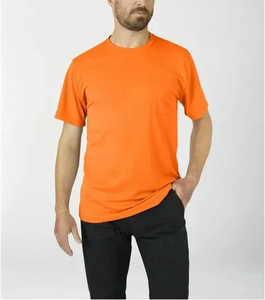 Nouveauté Summer Loose Fit Streetwear T-shirt coupe décontractée avec poche pour homme - Product Image 2