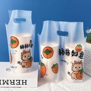 Bolsa de Embalaje de Plástico PE con Impresión de Logotipo Personalizado, Reciclable, con Fondo Plano, para Café, Té de Burbujas, Zumo, Agua Mineral, Cerveza - Product Image 3