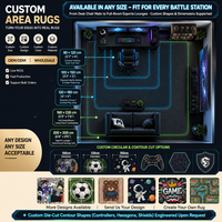 Maßgefertigter Gaming-Teppich mit Gamecontroller-Design, Weicher Polyester Rutschfester Teppich für Schlafzimmer und Spielzimmer, OEM Großhandel