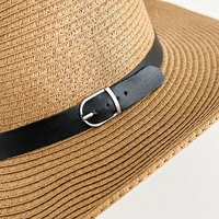 Chapeaux de paille pour hommes avec logo personnalisé d'usine Chapeau de plage de cowboy en paille d'été Chapeau de plage de sauveteur avec logo