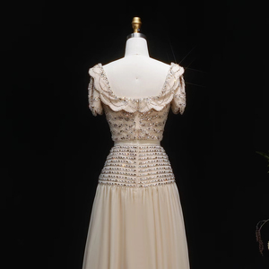 Jancember LSZ544 Conjunto Moderno <span class=keywords><strong>de</strong></span> Dos Piezas, <span class=keywords><strong>Vestidos</strong></span> <span class=keywords><strong>de</strong></span> <span class=keywords><strong>Fiesta</strong></span> <span class=keywords><strong>de</strong></span> Gasa con Manga Corta y Corte en A - Product Image 5