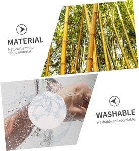 Tampons démaquillants réutilisables en fibre de bambou écologiques Tampons en coton lavables pour le visage - Product Image 5