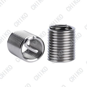 Insert de filetage en acier inoxydable 304 haute résistance en acier inoxydable 316 <span class=keywords><strong>Helicoils</strong></span> métalliques M5 * 0.8 * 1.0D Insert de filetage en fil d'argent - Product Image 1