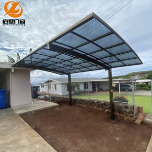 Moderno Carport in Lega di Alluminio Resistente <span class=keywords><strong>per</strong></span> Esterni, Design <span class=keywords><strong>a</strong></span> <span class=keywords><strong>Sbalzo</strong></span> con Tetto in Lastra Solida di PC, Tettoia Durevole <span class=keywords><strong>per</strong></span> Parcheggio <span class=keywords><strong>Auto</strong></span> - Product Image 5